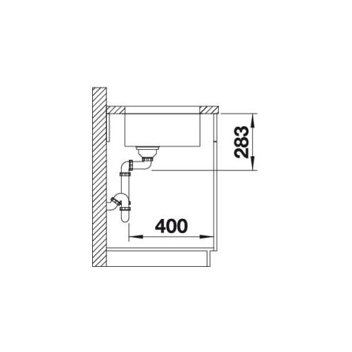 Blanco supra 450-U inox plemeniti čelik, 480x430/175mm Slike