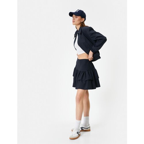  Mini Ruffle Skirt Layered and Voluminous Cene