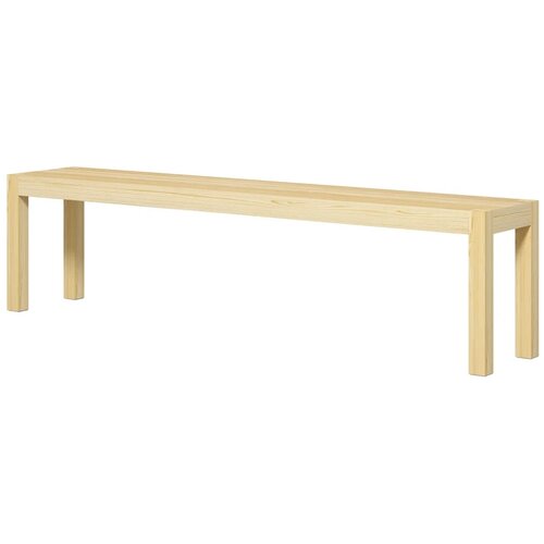 Klupa prostor za 3 osobe do 330 kg borovina 175x33x45 cm Slike