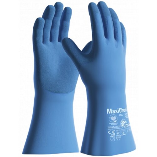 ATG maxichem latex duga plava rukavica 35 cm veličina 9 ( 76-730/09 ) Cene