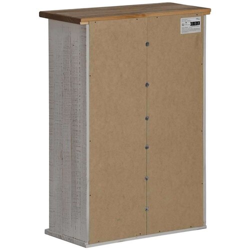 vidaXL Viseći ormarić HALDEN s kliznim vratima bijeli 49x22,5x70cm bor Cijene
