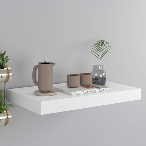 vidaXL Plutajuća zidna polica bijela 40 x 23 x 3,8 cm MDF Cijene
