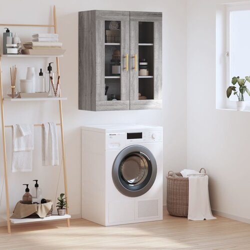 VidaXL Stenska omarica siva sonoma 69,5x34x90 cm Slike