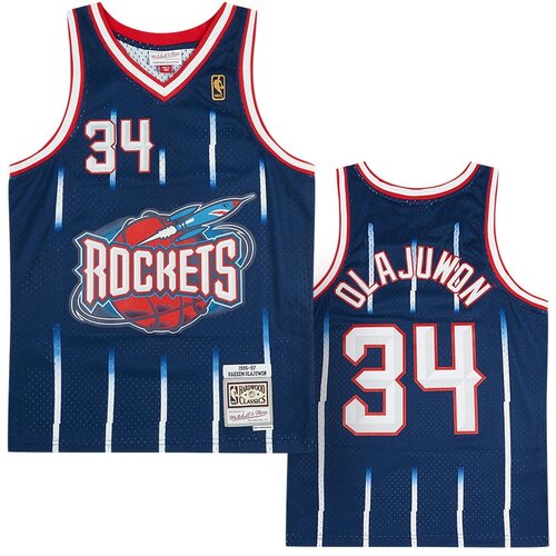 Mitchell And Ness Hakeem Olajuwon 34 Houston Rocket 1996-97 Mitchell & Ness Swingman Road dres Cene