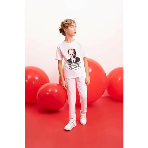 Defacto Boy Straight Fit Straight Leg White Jeans
