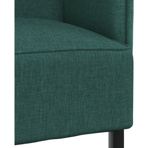 vidaXL Kauč s visokim naslonom tamnozeleni 109x56x121 cm tkanina Cijene