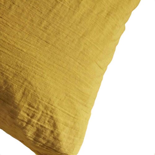 Today Prevleke za prešito odejo Parure de lit ocre en gaze de coton 260x240 cm Oranžna Cene