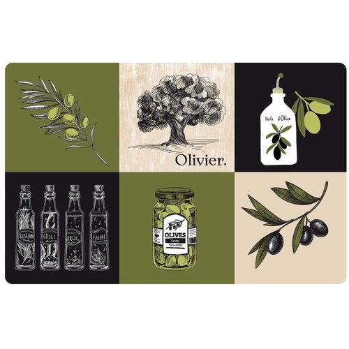 Douceur d intérieur Podmetač 28.5x44 cm Olive – Cijene