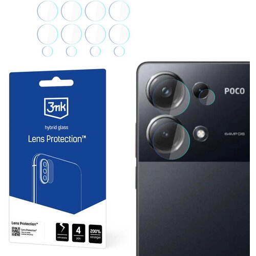 3mk ZA&amp;Scaron;ČITA LEČ HIBRIDNO STEKLO ZA KAMERO ZA XIAOMI POCO M6 PRO 4G, (21975037) Slike