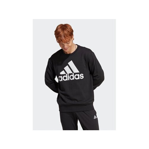 Adidas Pamučna dukserica za mu&amp;scaron;karce, boja: crna, s tiskom Slike