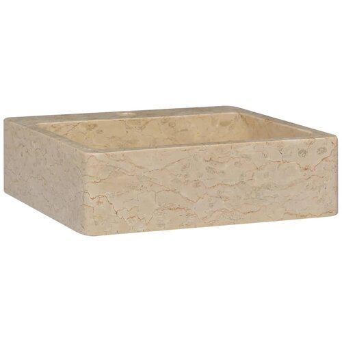  Umivaonik krem 40 x 40 x 12 cm mramorni Slike