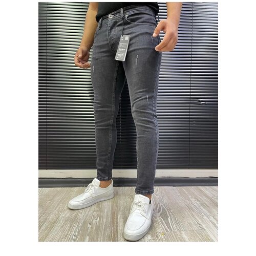 Dewberry 64205 Skinny Fit Mens Trousers-GREY Cijene
