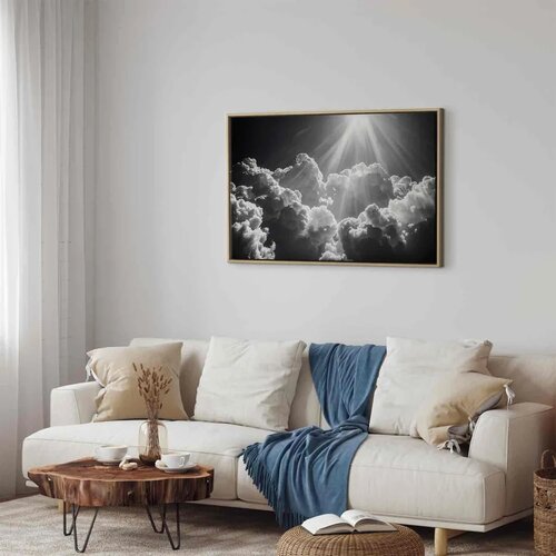  Slika - Hope in the Clouds: Inspiring Rays of the Sun – Awaken Emotions 120x80 Cene