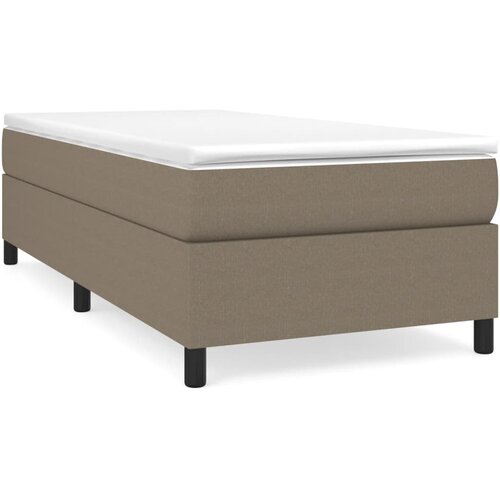 Maison Chic Posteljni okvir - Enojna postelja - Postelja za odrasle brez vzmetnice taupe 100x200 cm blago-J7637, (21774507) Cene