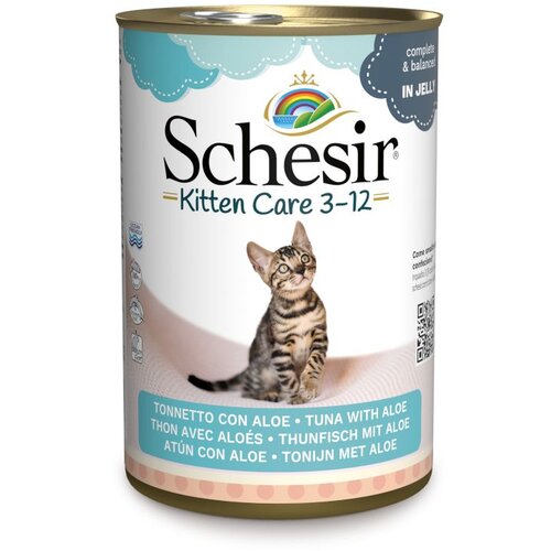 Schesir Ekonomično pakiranje 12 x 140 g - Kitten: tuna s aloe verom Slike