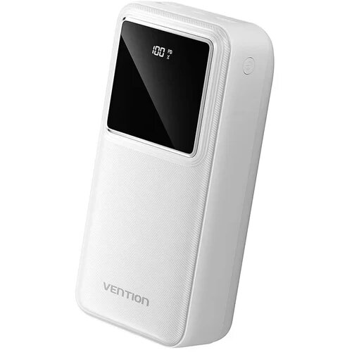 Vention Snažni prijenosni punjač powerbank sa displejom 22.5W 30000mAh bijeli Cijene