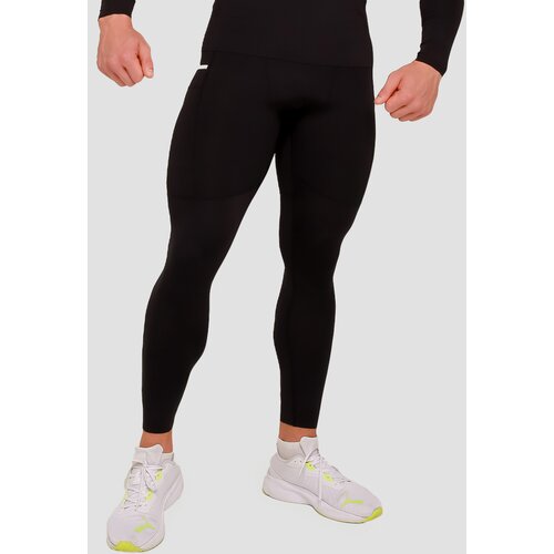 GymBeam muške helanke high compression leggings black Cene