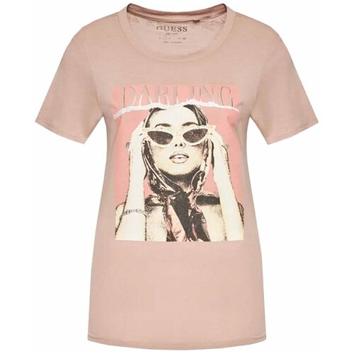 Guess Majice s kratkimi rokavi W2GI27K9SN1ROU Rožnata Cene