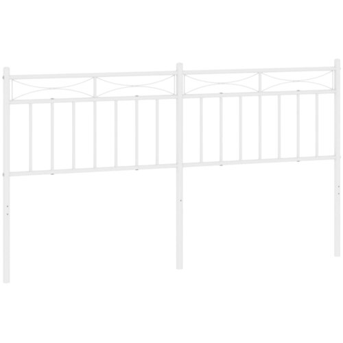 Maison Chic kovinsko posteljno vzglavje - vzglavna omarica - nočna omarica belo 160 cm, (21705021) Slike