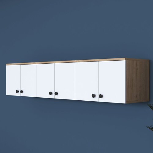 Woody Fashion EA103 - 2387 WalnutWhite Multi Purpose Cabinet Cene