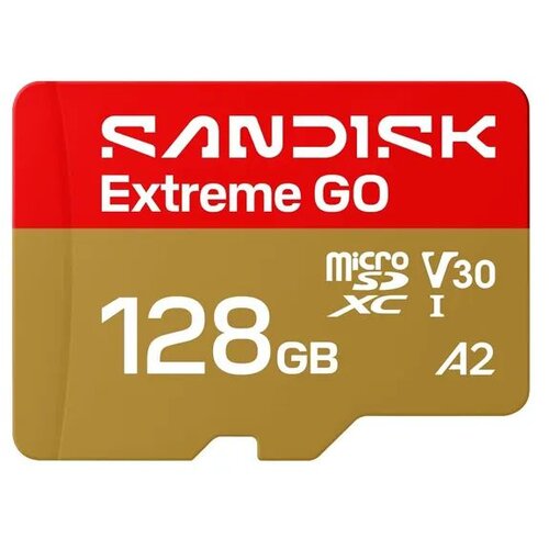 San Disk Extreme GO microSDXC 128 GB memorijska kartica, A2 V30, do 170 MB/s Slike