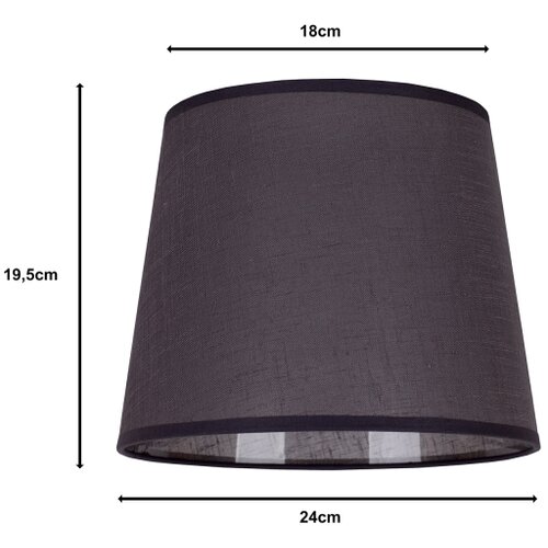  duolla - abažur za stonu lampu classic m E27 prečnik 24 cm antracit Slike