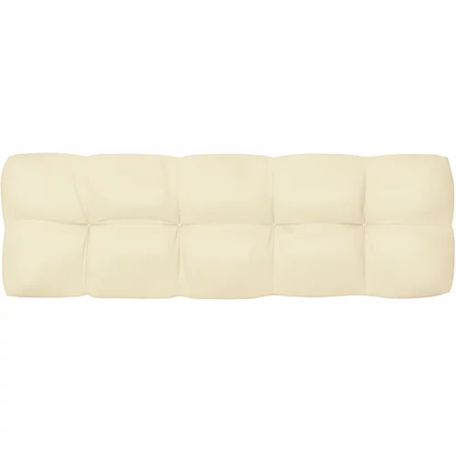 vidaXL jastuk za sofu od paleta krem 120 x 40 x 10 cm