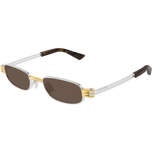 Bottega Veneta BV1381S 001 ONE SIZE (50) Srebrna/Rjava Slike