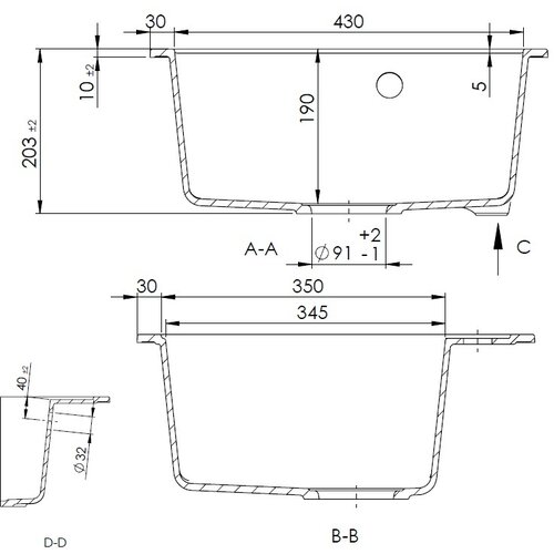 Sandonna EMMA TAMNO BEŽ 490x490/190 mm Slike
