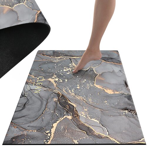  Kupaonski perivi neklizajući tepih 80x50cm od sivog mramora Cijene