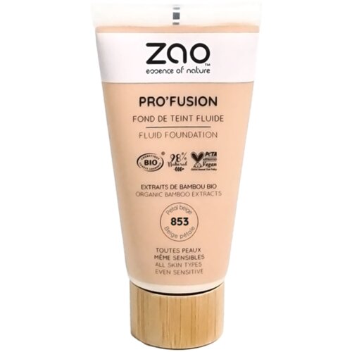 Zao Pro'Fusion Fluid Foundation - 853 Petal Beige Cene
