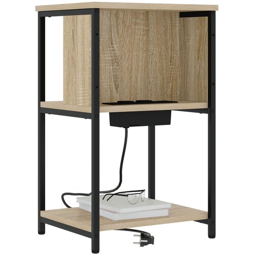  Noćni ormar 2 pcs Sonoma hrast 38 x 31 x 61 cm Slike