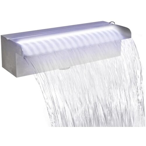  Pravokutna fontana za bazen s LED svjetlom nehrđajući čelik 30 cm Cijene