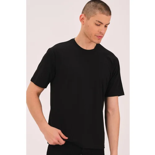 Dewberry T0737 MEN'S T-SHIRT-BLACK