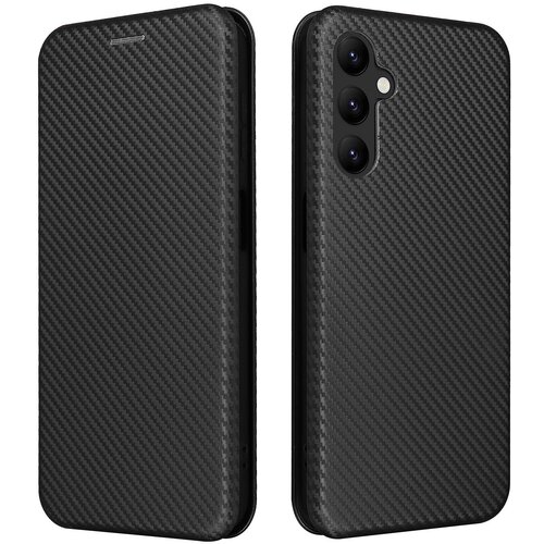 INORCO Za Samsung Galaxy A24 4G stojalo za telefon, etui iz PU usnja, držalo za kartice, ovitek za pametni telefon s teksturo ogljikovih vlaken, (22035560) Cene