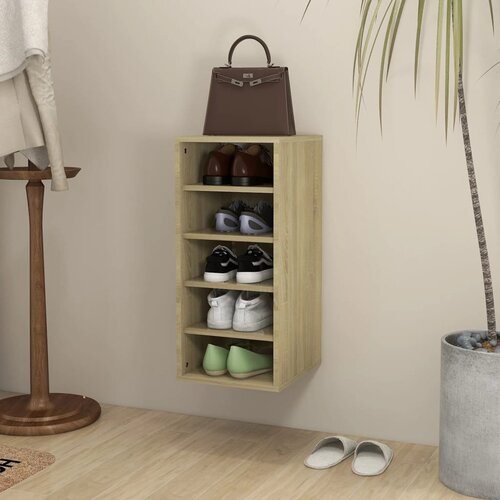 Furnova Omarica za čevlje sonoma hrast 31,5x35x70 cm iverna plo&amp;scaron;ča, (21955593) Slike