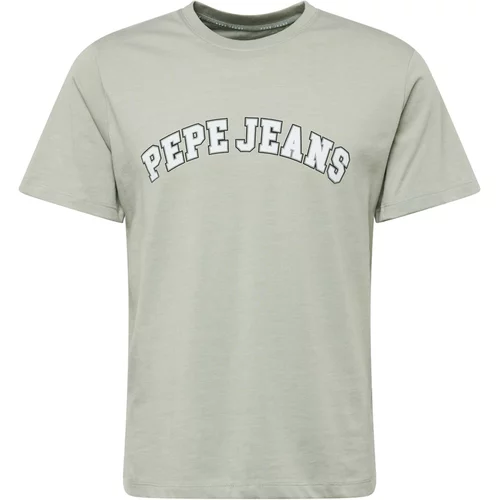PepeJeans Majica 'CLEMENT' bež siva / crna / bijela
