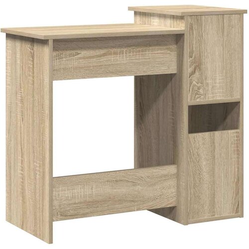 VidaXL Radni stol s policama boja hrasta sonome 84x40x78 cm drveni Slike