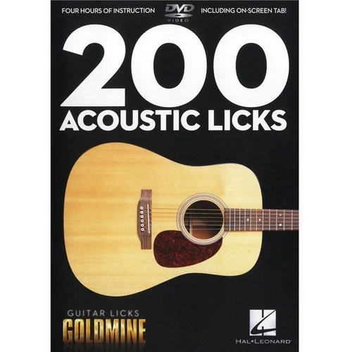 Hal Leonard 200 acoustic licks - guitar licks goldmine notna glasba