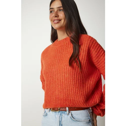 Happiness İstanbul Sweater - Orange - Relaxed fit