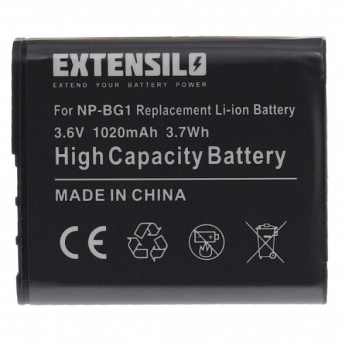 Extensilo baterija NP-BG1 / NP-FG1 za sony cybershot DSC-H3 / DSC-H3B / DCS-H7, 1020 mah kompatibilnost s originalnom baterijom Cijene