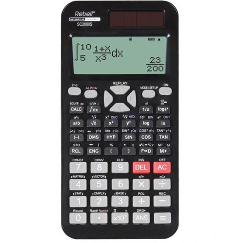 Rebell kalkulator tehnički 417 funkcija rebell RE-SC2080S bx crni Slike