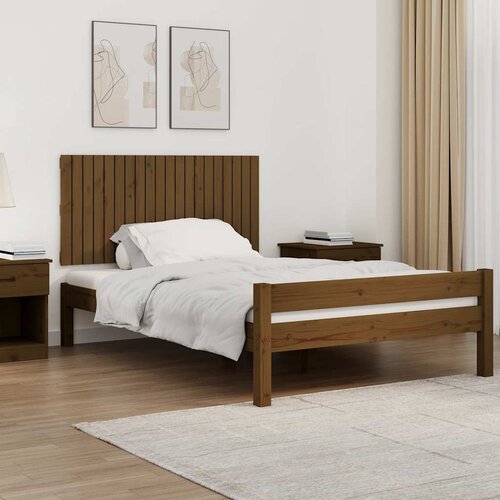  Uzglavlje za krevet boja meda 127,5x3x60 cm masivna borovina Cene