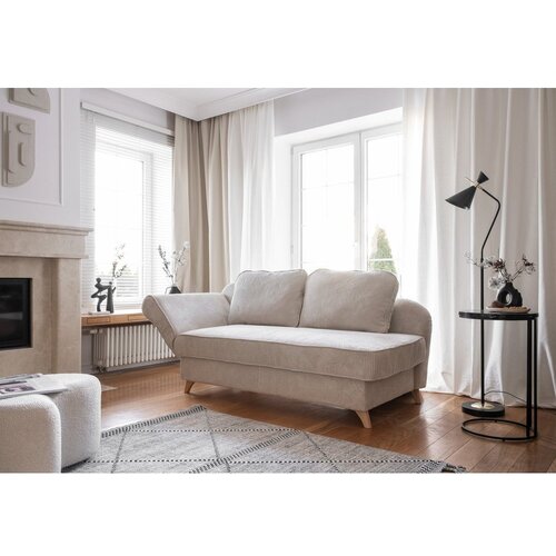 Miuform Bež ležalnik iz rebrastega žameta (levi kot) Chic Charlotte &amp;ndash; Slike
