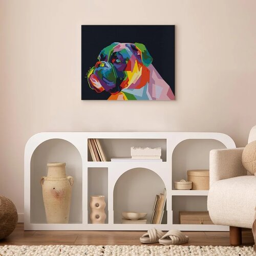  Slika za samostalno slikanje - Colourful Boxer 50x40 Slike