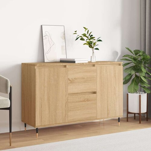 VidaXL Komoda boja hrasta sonome 104x35x70 cm od konstruiranog drva Slike
