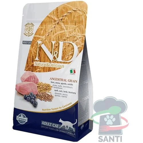 N&d briketi za odrasle mačke Natural&Delicius, low-grain jagnjetina, 10kg