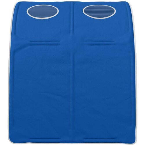  Tunis za krevet 2 pcs Plava 211 x 67.5 x 2 cm Poliester - Plava Slike
