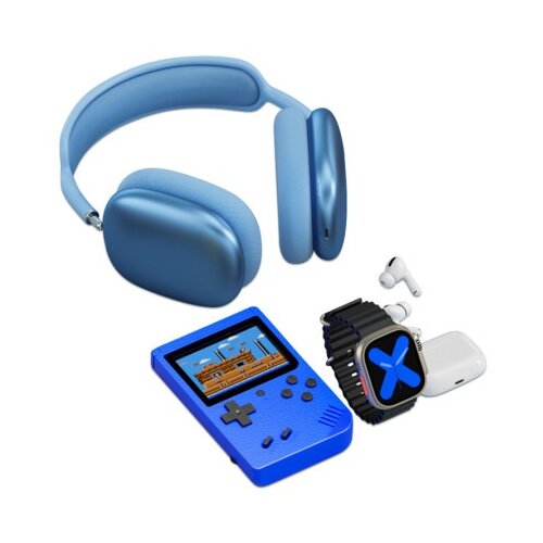  Karler bass k13-combo set (smart watch, konzola, tws / airpods max bluetooth slusalice ) plava ( IT1206 ) Cene