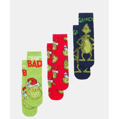 Sinsay Čarape s pamukom, pakiranje od 3 para Grinch Cijene